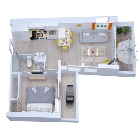 Soleil D'Ete - Netflix & Wifi - Balcon - Climatisation - Parking Gratuit - Check-In 24H24 - Emplacement Velos - Goodmarning Châlons-en-Champagne Eksteriør bilde