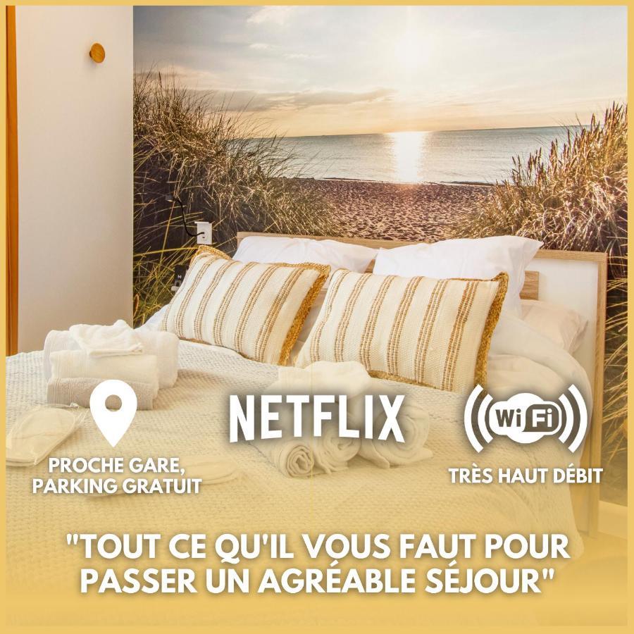 Soleil D'Ete - Netflix & Wifi - Balcon - Climatisation - Parking Gratuit - Check-In 24H24 - Emplacement Velos - Goodmarning Châlons-en-Champagne Eksteriør bilde