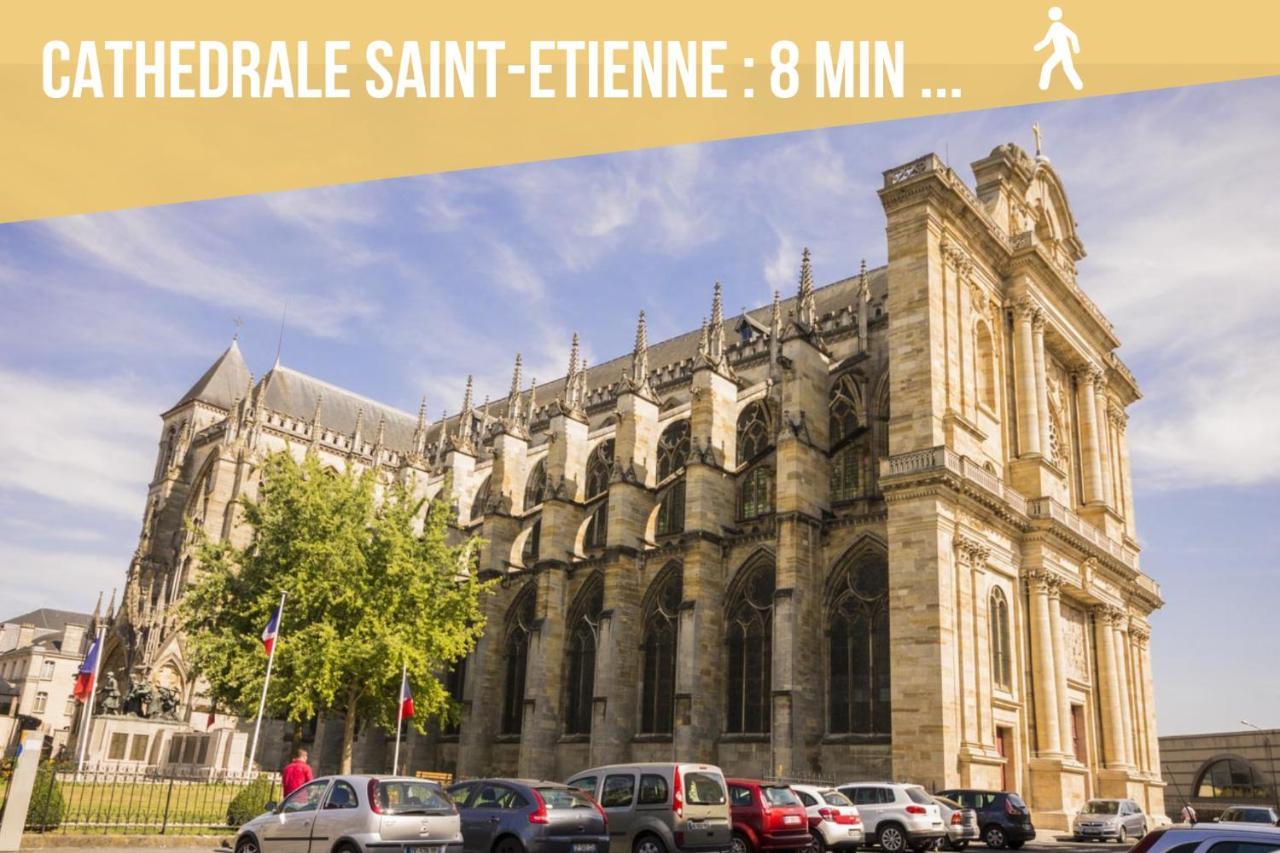 Soleil D'Ete - Netflix & Wifi - Balcon - Climatisation - Parking Gratuit - Check-In 24H24 - Emplacement Velos - Goodmarning Châlons-en-Champagne Eksteriør bilde